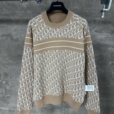 [홍콩명품,Christian Dior] 디올 25SS 로고 오블리크 니트 스웨터 (카라멜), BM22304, KK, 레플리카의류,미러급사이트