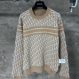 [홍콩명품,Christian Dior] 디올 25SS 로고 오블리크 니트 스웨터 (카라멜), BM22304, KK, 레플리카의류,미러급사이트