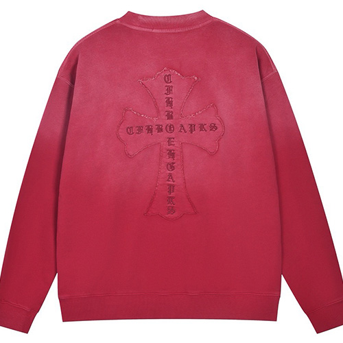[홍콩명품.Chrome Hearts] 크롬하츠 25SS 로고 자수 워싱 맨투맨 티셔츠 (2컬러), BM22345, KK, 레플리카의류,미러급사이트