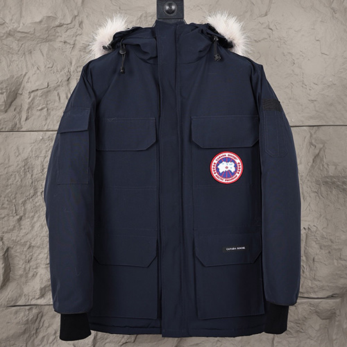 [홍콩명품.CANADA GOOSE] 캐나다구스 25SS 로고 후드 파카 패딩자켓 (네이비), BM22360, KK, 레플리카의류,미러급사이트