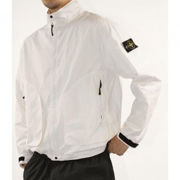 [홍콩명품.Stone Island] 스톤아일랜드 25SS 로고 탈부착 터틀넥 자켓 (화이트), BM22365, X2, 레플리카의류,미러급사이트