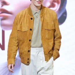 [홍콩명품.Loro Piana] 로로피아나 25SS 로고 레더 가죽 봄버 자켓 (카라멜), BM22377, SS, 레플리카의류,미러급사이트