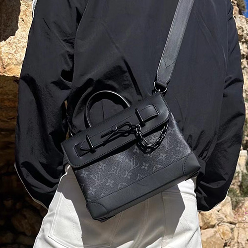 [홍콩명품.LOUIS VUITTON] 루이비통 25SS 로고 스티머 PM 백 모노그램 이클립스 캔버스 M46953, BGM5184, BDA, 홍콩명품가방,명품쇼핑몰,크로스백,핸드백,구매대행