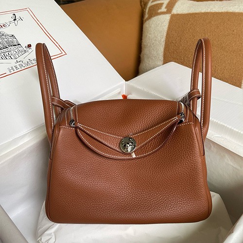[홍콩명품.Hermes] 에르메스 25SS 로고 LINDY 26 토트백 핸드백 (브라운), BGM5207, 홍콩명품가방,명품쇼핑몰,크로스백,핸드백,구매대행