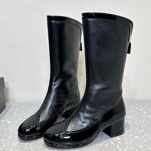 [홍콩명품.CHANEL] 샤넬 25SS 로고 여성 레더 가죽 롱 부츠 (2컬러), SE5519, S4W, 명품스니커즈,운동화,구두,로퍼,하이탑,신발