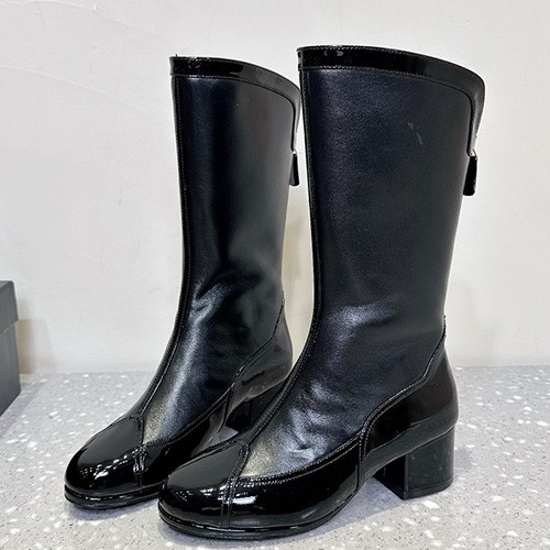 [홍콩명품.CHANEL] 샤넬 25SS 로고 여성 레더 가죽 롱 부츠 (2컬러), SE5519, S4W, 명품스니커즈,운동화,구두,로퍼,하이탑,신발