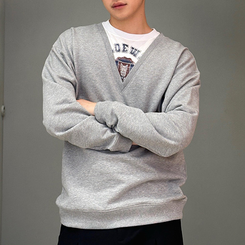 [홍콩명품.LOEWE] 로에베 25SS 로고 2톤 맨투맨 티셔츠 (2컬러), BM22419, KB, 레플리카의류,미러급사이트