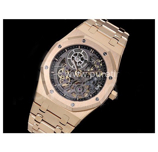 [홍콩명품시계.AUDEMARS PIGUET] 오데마피게 로얄오크 16204 로즈골드 스켈레톤 다이얼