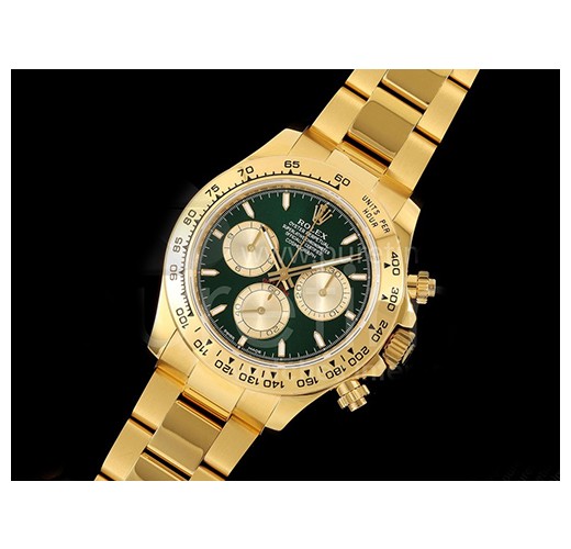 [홍콩명품시계.ROLEX] 로렉스 롤렉스 데이토나 126508 옐로우골드 그린/옐로우골드 다이얼