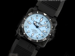 [홍콩명품시계. Bell&Ross] 벨앤로스 BR03-92 블랙 세라믹 블루 다이얼