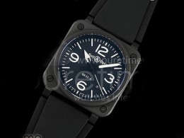 [홍콩명품시계. Bell&Ross] 벨앤로스 BR03A 블랙 세라믹 블랙 다이얼