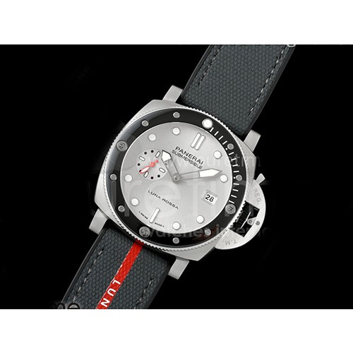 [홍콩명품시계.PANERAI] 파네라이 팸1681 Luna Rossa Submersible 그레이 다이얼