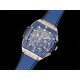 [홍콩명품시계.HUBLOT] 휴블럿 빅뱅 스프릿 로즈골드 티타늄 블루 세라믹 베젤 스켈레톤 다이얼