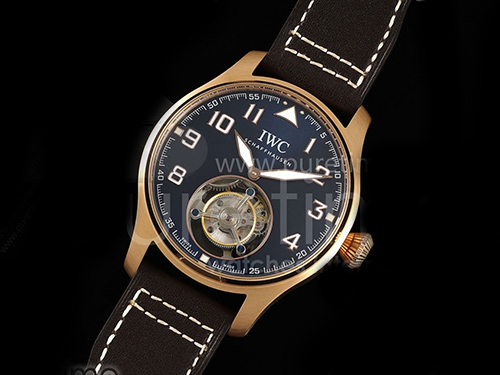 [홍콩명품시계.IWC] 아이더블유씨 빅파일럿 43mm 로즈골드 블루 다이얼