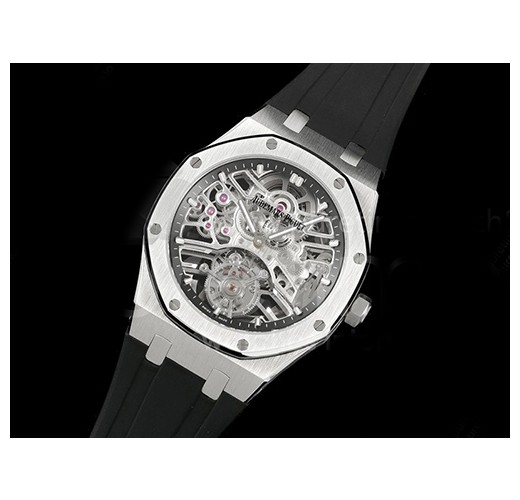 [홍콩명품시계.AUDEMARS PIGUET] 오데마피게 로얄오크 스테인레스 스틸 26735 투어빌론 스켈레톤 다이얼
