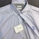 [홍콩명품.Brunello Cucinelli ] 브루넬로 쿠치넬리 25SS 로고 스트라이프 남방 셔츠 (화이트), BM22428, JQ, 레플리카의류,미러급사이트