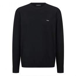 [홍콩명품,PRADA] 프라다 25SS 로고 자수 니트 스웨터 (블랙), BM22468, JL, 레플리카의류,미러급사이트