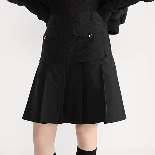 [홍콩명품,Christian Dior] 디올 25SS 로고 여성 미디 스커트 (블랙), BM22518, MC, 레플리카의류,미러급사이트