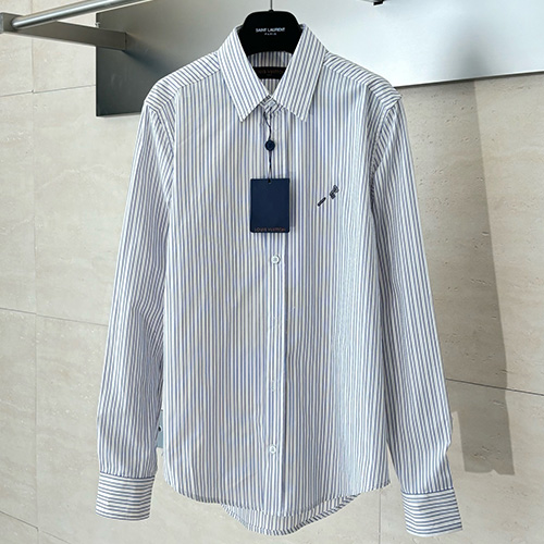 [홍콩명품.LOUIS VUITTON] 루이비통 25SS 로고 스트라이프 남방 셔츠 (화이트), BM22564, KB, 레플리카의류,미러급사이트