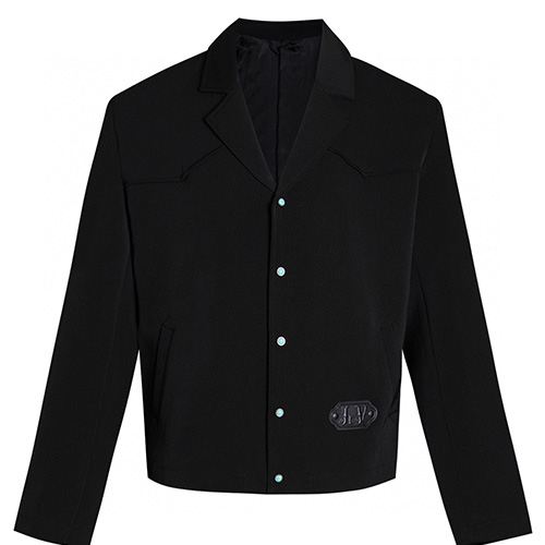 [홍콩명품.LOUIS VUITTON] 루이비통 25SS 로고 카라 자켓 (블랙), BM22580, TOP, 레플리카의류,미러급사이트
