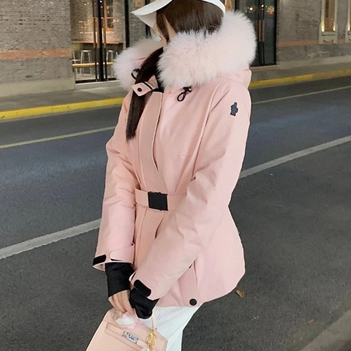 [홍콩명품.MONCLER] 몽클레어 25SS 로고 여성 폭스퍼 구스다운 후드 파카 자켓 (2컬러), BM22630, KSM, 레플리카의류,미러급사이트