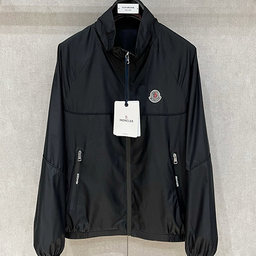 [홍콩명품.MONCLER] 몽클레어 25SS 로고 바람막이 자켓 (블랙), BM22638, KSM, 레플리카의류,미러급사이트