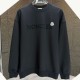 [홍콩명품.MONCLER] 몽클레어 25SS 로고 프린트 맨투맨 티셔츠 (블랙), BM22645, KSM, 레플리카의류,미러급사이트