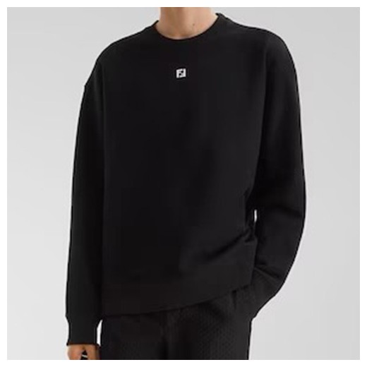 [홍콩명품,FENDI] 펜디 25SS 로고 자수 맨투맨 티셔츠 (블랙), BM22674, YS, 레플리카의류,미러급사이트