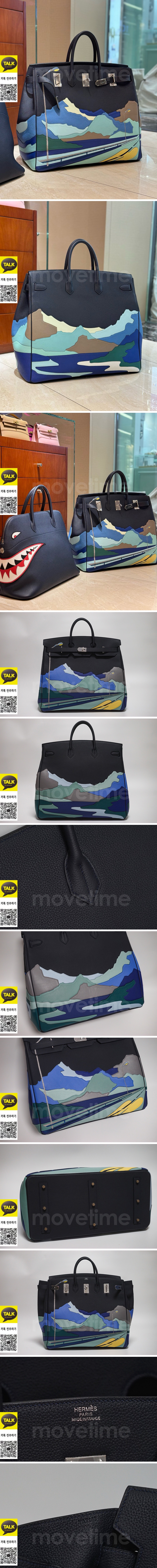 [홍콩명품.Hermes] 에르메스 25SS 로고 Endless Road Hac 50 토트백 핸드백 (블랙-은장), BGM5231, 홍콩명품가방,명품쇼핑몰,크로스백,핸드백,구매대행