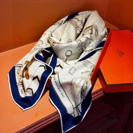 [홍콩명품.Hermes] 에르메스 25SS 로고 패턴 140-140 실크 캐시미어 스카프 머플러 (화이트), ET3142, 홍콩명품의류,구매대행,온라인명품