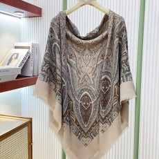 [홍콩명품.Loro Piana] 로로피아나 25SS 로고 패턴 140-140 실크 캐시미어 스카프 머플러 (베이지), ET3156, 홍콩명품의류,구매대행,온라인명품