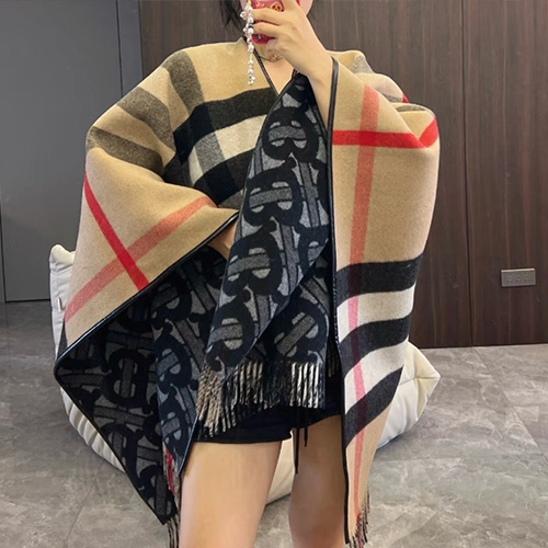 [홍콩명품.Burberry] 버버리 25SS 로고 패턴 리버서블 캐시미어 스카프 머플러 (베이지), ET3163, 홍콩명품의류,구매대행,온라인명품