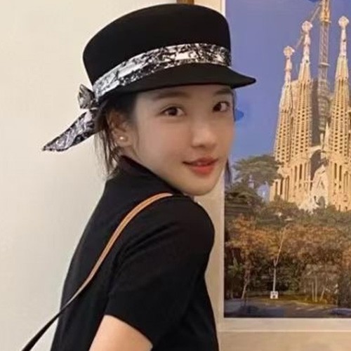 [홍콩명품.CHANEL] 샤넬 25SS 로고 여성 57cm 캐시미어 모자 (블랙), CA0396, 명품레플리카 모자 캡 남자여자