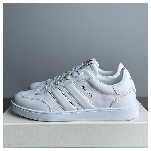 [홍콩명품.BALLY] 발리 25SS 로고 레더 가죽 스니커즈 운동화 (화이트), SE5673, S3, 명품스니커즈,운동화,구두,로퍼,하이탑,신발