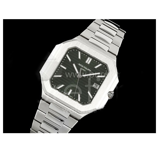 [홍콩명품시계.PATEK PHILIPPE] 파텍필립 큐비튜스 5821 그린다이얼 스테인레스 스틸 스트랩