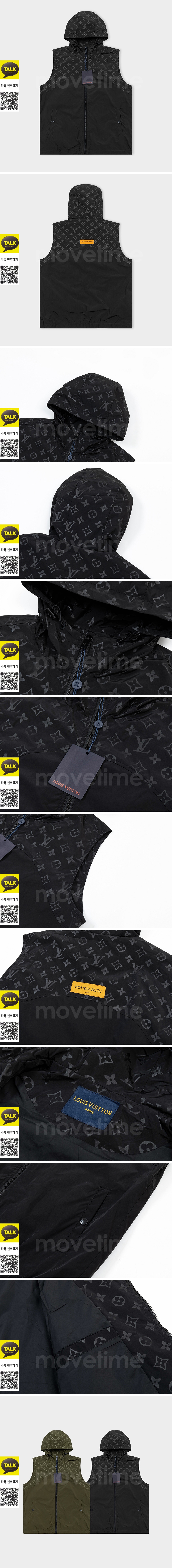 [홍콩명품.LOUIS VUITTON] 루이비통 25SS 로고 모노그램 후드 조끼 베스트 (2컬러), BM22737, G5, 레플리카의류,미러급사이트
