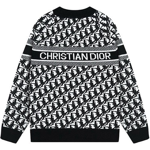 [홍콩명품,Christian Dior] 디올 25SS 로고 오블리크 니트 스웨터 (블랙), BM22767, S1F, 레플리카의류,미러급사이트