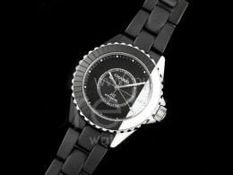[홍콩명품.CHANEL] 샤넬 J13 38mm 블랙/화이트 세라믹 베젤 블랙 다이얼