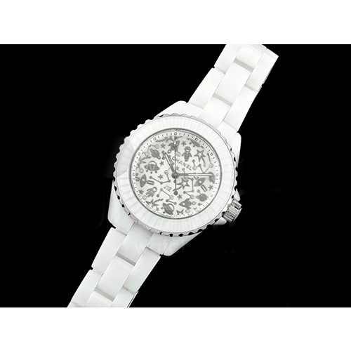 [홍콩명품.CHANEL] 샤넬 J13 33mm 화이트 세라믹 카툰 다이얼 쿼츠/밧데리 여자시계 여성용