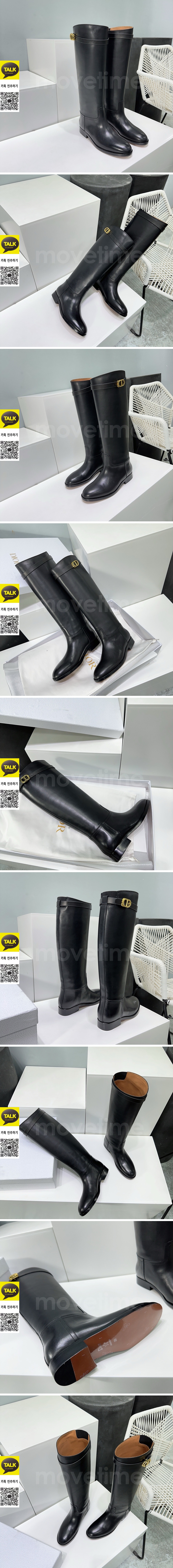 [홍콩명품,Christian Dior] 디올 25SS 로고 여성 레더 가죽 구두 부츠 (블랙), SE5703, GHS, 명품스니커즈,운동화,구두,로퍼,하이탑,신발