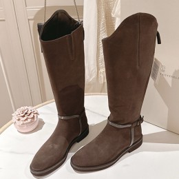 [홍콩명품.Brunello Cucinelli ] 브루넬로 쿠치넬리 25SS 로고 여성 레더 가죽 구두 부츠 (브라운), SE5727, GHS, 명품스니커즈,운동화,구두,로퍼,하이탑,신발