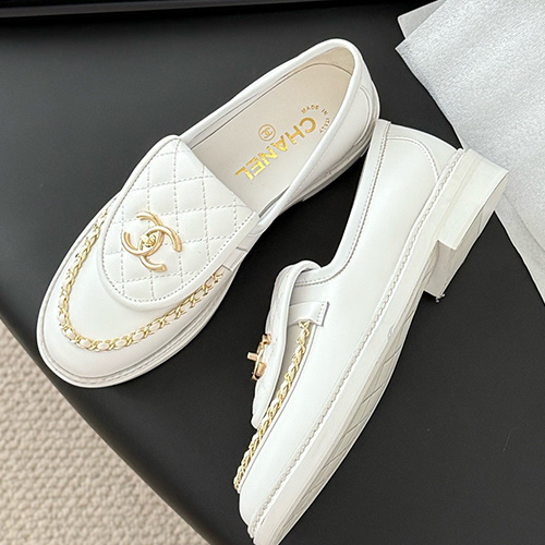 [홍콩명품.CHANEL] 샤넬 25SS 로고 여성 레더 가죽 구두 로퍼 (3컬러), SE5739, GHS, 명품스니커즈,운동화,구두,로퍼,하이탑,신발