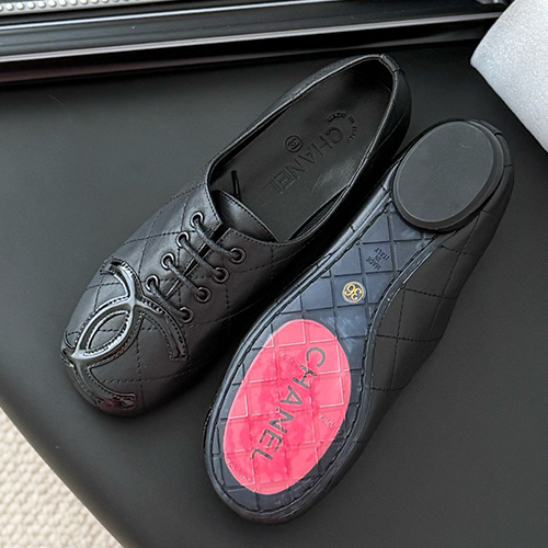 [홍콩명품.CHANEL] 샤넬 25SS 로고 여성 레더 가죽 단화 구두 (4컬러), SE5753, GHS, 명품스니커즈,운동화,구두,로퍼,하이탑,신발