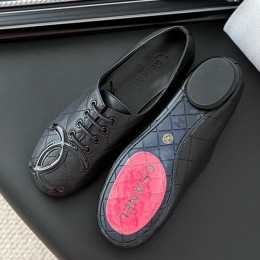 [홍콩명품.CHANEL] 샤넬 25SS 로고 여성 레더 가죽 단화 구두 (4컬러), SE5753, GHS, 명품스니커즈,운동화,구두,로퍼,하이탑,신발