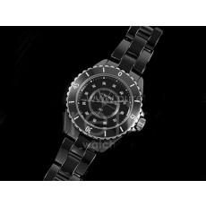 [홍콩명품.CHANEL] 샤넬 J13 33mm 블랙 세라믹 베젤 다이아몬드 마크 블랙 다이얼 쿼츠/밧데리시계