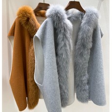 [홍콩명품.Loro Piana] 로로피아나 25SS 로고 여성 폭스퍼 캐시미어 조끼 베스트 (2컬러-프리사이즈), BM23047, TOM, 레플리카의류,미러급사이트