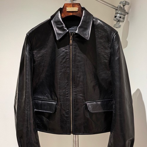 [홍콩명품,PRADA] 프라다 25SS 로고 레더 가죽 카라 자켓 (2컬러), BM23057, TOM, 레플리카의류,미러급사이트