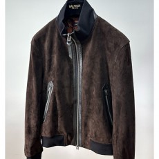 [홍콩명품.TOM FORD] 톰포드 25SS 로고 레더 가죽 봄버 자켓 (브라운), BM23058, TOM, 레플리카의류,미러급사이트