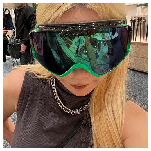 [홍콩명품.LOUIS VUITTON] 루이비통 25SS 로고 스노보드고글 스키고글 (블랙-그린), SG768, JX, 홍콩명품쇼핑몰,무브타임,사이트,쇼핑몰,해외직구,구매대행