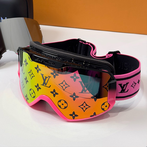 [홍콩명품.LOUIS VUITTON] 루이비통 25SS 로고 스노보드고글 스키고글 (핑크-노랑), SG769, JX, 홍콩명품쇼핑몰,무브타임,사이트,쇼핑몰,해외직구,구매대행